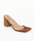 ფოტო #1 პროდუქტის Women's Zerlina Lucite Strap Block Heels Thong Dress Sandals - Extended sizes 10-14