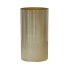Rollenförmige Vase aus goldfarbenem Meta