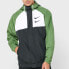 Фото #5 товара Nike 双钩字母LOGO拼色连帽夹克 男女同款 绿色 / Куртка Nike CJ4888-010