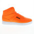 Фото #1 товара Fila Impress II Mid 1FM01153-801 Mens Orange Lifestyle Sneakers Shoes