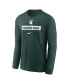 Men's Green Michigan State Spartans 2024 Sideline Legend Performance Long Sleeve T-Shirt