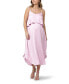 ფოტო #1 პროდუქტის Maternity Nursing Slip Satin Dress