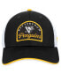 ფოტო #2 პროდუქტის Men's Black, White Pittsburgh Penguins Fundamental Adjustable Hat