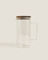 Borosilicate glass jug with lid