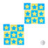 Фото #1 товара 18 x Puzzlematte Sterne blau-gelb