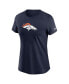 Women's Navy Denver Broncos Primary Logo T-Shirt