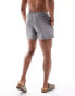 ASOS DESIGN short length swim shorts in charcoal