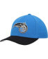 ფოტო #1 პროდუქტის Men's Blue, Black Orlando Magic MVP Team Two-Tone 2.0 Stretch-Snapback Hat