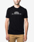ფოტო #1 პროდუქტის Men's Premium Blend Word Art Peeking Dog T-shirt