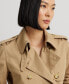 Women's Short Double-Breasted Trench Coat