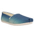 TOMS Alpargata Slip On Flat Womens Blue Flats Casual 10016236-400T