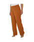 ფოტო #3 პროდუქტის Women's Plus Size High Waist Stretch Crepe Pants