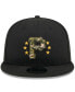 Фото #2 товара Men's Black Pittsburgh Pirates 2024 Armed Forces Day 9FIFTY Snapback Hat