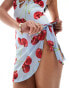 Фото #4 товара ASOS DESIGN Cleo mini mesh beach sarong in cherry print