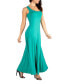 Slim Fit A-Line Sleeveless Maxi Dress