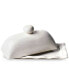 by Laura Johnson Signature White Ruffle Domed Butter Dish