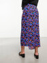 Фото #9 товара French Connection wrap midi skirt in bright floral