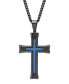 Men's Stacked Cross Pendant Necklace