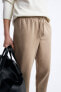 Easy care jogger waist trousers