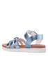 ფოტო #7 პროდუქტის Big Girls Lacey Season Fastening Strap Sandals