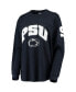 Фото #2 товара Women's Navy Penn State Nittany Lions Edith Long Sleeve T-shirt