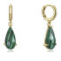 Elegant gold-plated earrings with malachite Elegant 15111E100-42