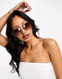 & Other Stories aviator sunglasses in gold