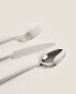 Фото #3 товара Steel cutlery set with scored handle