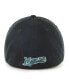 Фото #2 товара Men's Black Florida Marlins Cooperstown Collection Franchise Fitted Hat
