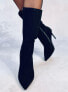 Фото #2 товара Сапоги на шпильке классические замшевые MARISSA BLACK