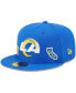 Фото #1 товара Men's Royal Los Angeles Rams Identity 59FIFTY Fitted Hat