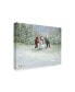 Фото #2 товара Mary Miller Veazie 'Snowman And Children' Canvas Art - 24" x 32"