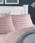 Фото #4 товара Coleridge Stripe Cotton Percale 4-Piece Sheet Set, King