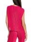 Фото #2 товара Halston Aerin Pleated Crepon Top Women's Pink 6