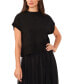 ფოტო #1 პროდუქტის Women's Drop-Shoulder Short-Sleeve Sweater