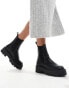 ASOS DESIGN Wide Fit Amy chunky chelsea boots in black