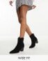 Фото #1 товара ASOS DESIGN Wide Fit Rational heeled western boots in black