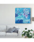 Farida Zaman Burst of Blue Canvas Art - 15" x 20"