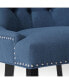 Upholstered Wingback Button Tufted Dining Chair