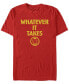 Фото #1 товара Marvel Men's Avengers Endgame Whatever It Takes Iron Man Logo, Short Sleeve T-shirt