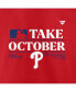 Фото #4 товара Men's Red Philadelphia Phillies 2023 Postseason Locker Room T-shirt