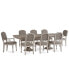 Фото #2 товара Anniston Dining 9-Pc. Set (Rectangular Table, 6 Side Chairs, 2 Arm Chairs)