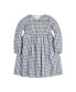 ფოტო #1 პროდუქტის Baby Girls Long Sleeve Calvary Twill Smocked Front Dress