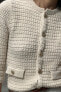 3/4 length sleeve knit cardigan
