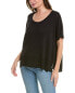 Фото #1 товара Project Social T Dalette Scoop Rib T-Shirt Women's Black Xs