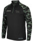 ფოტო #2 პროდუქტის Men's Black Pitt Panthers OHT Military-Inspired Appreciation Take Flight Raglan Quarter-Zip Jacket