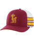 ფოტო #1 პროდუქტის Men's Maroon Distressed Minnesota Golden Gophers Straight Eight Adjustable Trucker Hat