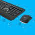 Беспроводная клавиатура и мышь Logitech MK540 ADVANCED - USB - Мембранная - QWERTY - Черная - Белая - Мышь включена