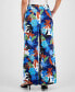 ფოტო #4 პროდუქტის Women's Floral-Print Wide-Leg Smocked-Waist Pants, Created for Macy's