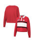 ფოტო #4 პროდუქტის Women's Scarlet Nebraska Huskers I Love My Job Rugby Long Sleeve Shirt